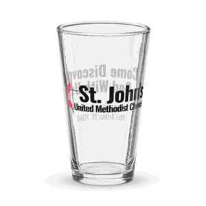St. John's branded pint glass