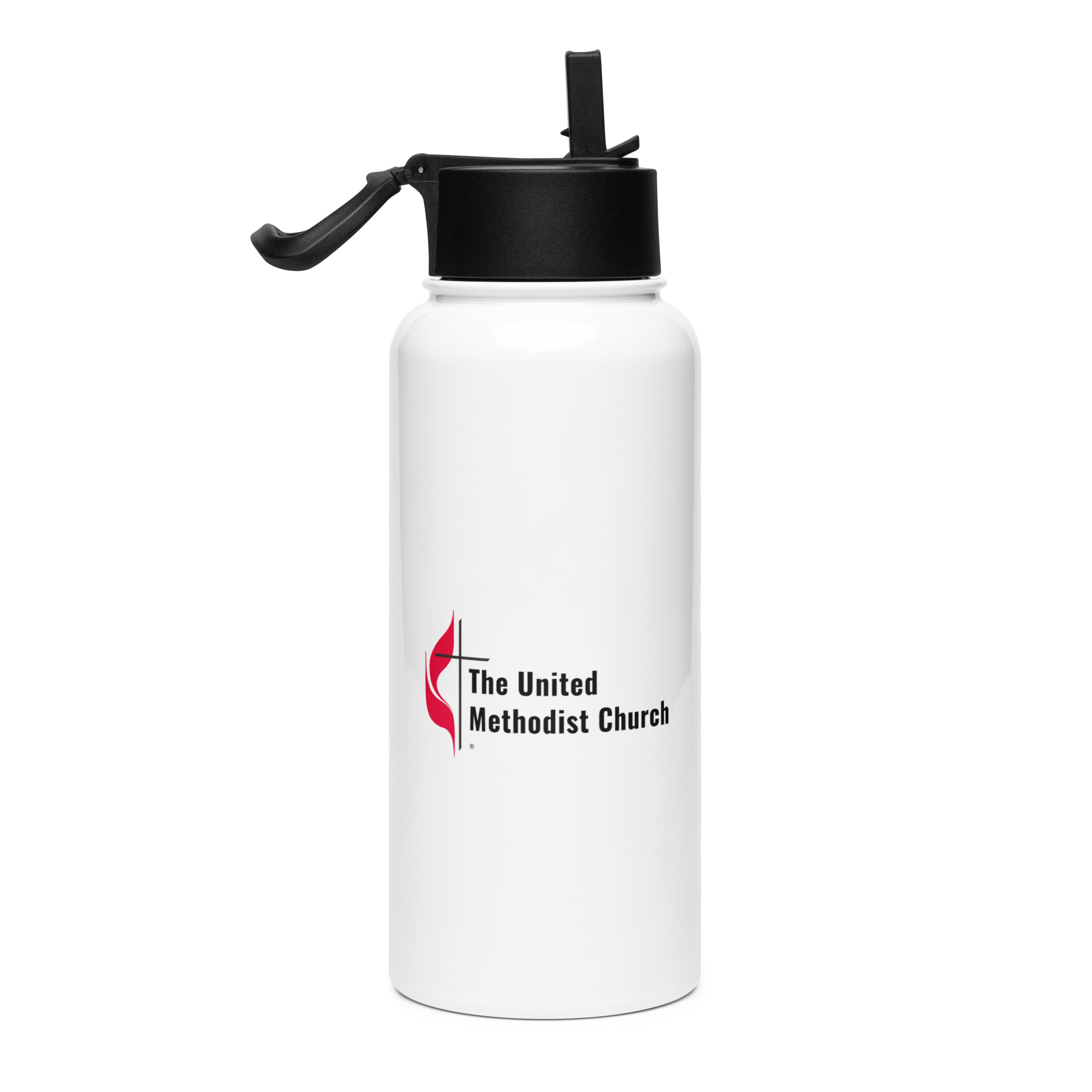 UMC branded Stainless steel water bottle w/ straw lid