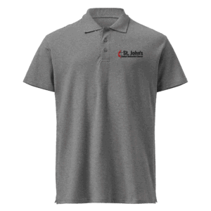 St. John's branded embroidered polo shirt