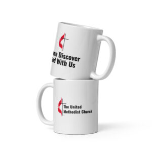 UMC branded White glossy mug